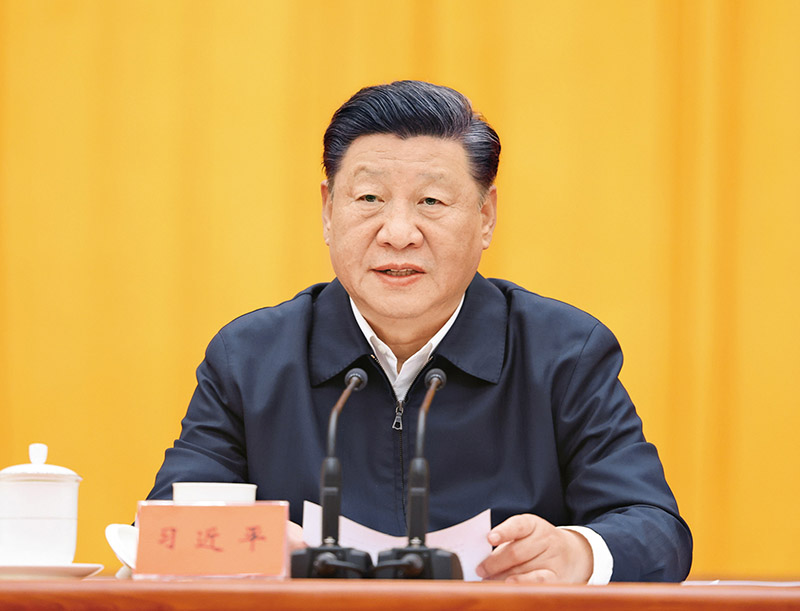 　2021年10月13日至14日，中央人大工作會(huì)議在北京召開(kāi)。中共中央總書記、國(guó)家主席、中央軍委主席習(xí)近平出席會(huì)議并發(fā)表重要講話。 新華社記者 王曄/攝