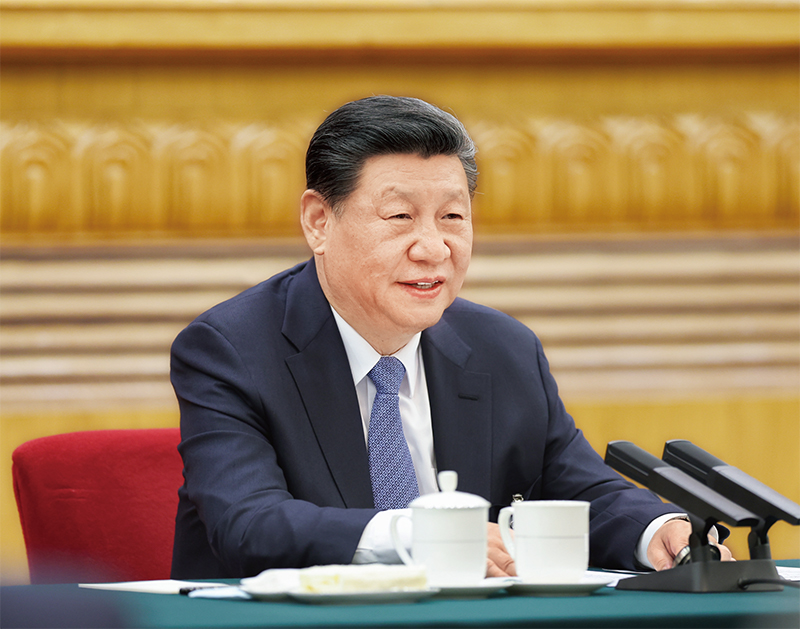 2024年3月5日，中共中央總書(shū)記、國(guó)家主席、中央軍委主席習(xí)近平參加他所在的十四屆全國(guó)人大二次會(huì)議江蘇代表團(tuán)審議。 新華社記者 鞠鵬/攝